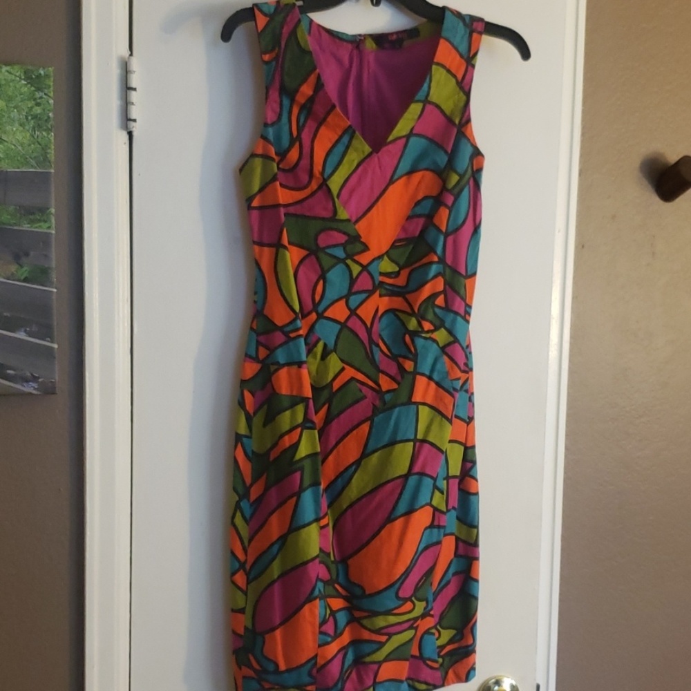 Anthropologie Fish Fry Colored Dress small - Picture 2 of 6